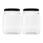 Plastic Storage Jars With Leak Proof Lids, Bpa Free, Hand Wash Only (64OZ, 2P.... Fixed Price $38.73.
