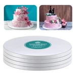 White Cake Drums Round 16 Boards With 1/2-INCH Thick Smooth Edges F.... Fixed Price $50.13.