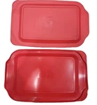 Pyrex Replacement Lid 232-PC 2-QT Red Plastic Rectangle Cover For Dish. Fixed Price $19.99.