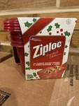 Ziploc Medium Square 4 Containers Lids Red Limited Edition Holiday Nos Read. Fixed Price $27.45.