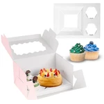 Jcd 8PCS Pink Cupcake Combo Boxes Lid With 2 Holes -clear Window. Fixed Price $23.54.