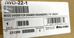 Rev-a-shelf 4WD-22-1 Wood Classics 1/2" Drawer Divider Accessory, Maple. Fixed Price $6.99.