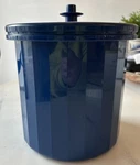 Tupperware Ice Bucket Cooler 3PC Set Blue #1683-4 Push Button Lid HX8. Fixed Price $8.00.