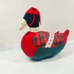 Vintage Tartan Plaid Patchwork Plush Mallard Duck Shelf Sitter Holidays Country. Fixed Price $25.00.