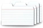 Tabbed Index Cards, 3 Inches, White, 48-PACK (FT07215). Fixed Price $10.95.