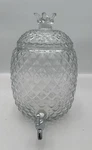Circleware 1.6 Gallon Clear Glass Pineapple Beverage Dispenser Preowned. Fixed Price $54.00.