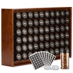 Allspice Rack Organizer, Wood, 525 Unique Labels, Countertop Wall. Fixed Price $321.74.