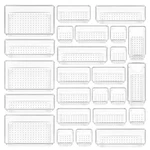 Vtopmart 25 Pcs Clear Plastic Drawer Organizers Set, 4-SIZE Versatile Bathroom. Fixed Price $23.99.