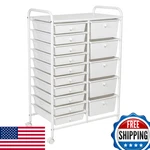 Honey-can-do 15-DRAWER Metal Rolling Storage Cart White Steel Multi-purpose. Fixed Price $157.24.