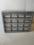 Akro-mils 10716 16-DRAWER Plastic Storage Cabinet. Fixed Price $20.00.