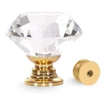 Gold Crystal Knobs Elegant Cabinet Drawer Pulls, Modern Home Hardware. Fixed Price $19.99.