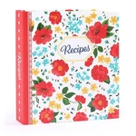 Lotfancy Recipe Binder 8.5X11, Full Page, 3 Ring, With 40 Cards, Red. Fixed Price $37.17.