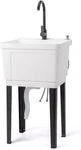 Utility Sink Laundry Tub For Washing Room With Stainless Steel Faucet Space Save. Fixed Price $68.99.