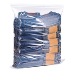 20 Count 18" X 24" Large 5 Gallon Plastic Zipper Storage Bags, Clear.... Fixed Price $21.98.