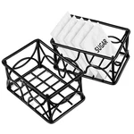 Dlugopis 2 Pieces Black Metal Sugar Packet Holder Tea Bag Pcs,. Fixed Price $18.99.