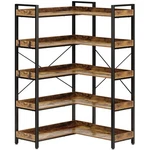 Rolanstar Tier With 4 Hooks, Reversible Corner Bookshelf, 65" Ind.... Fixed Price $177.84.