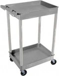 Luxor STC11-G Utility Cart: Tub-style Shelves, 300 Lb Cap, 18" 24" 36". Fixed Price $125.36.