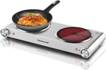 Hot Plate, Techwood Electric Stove Countertop Double Burners For Cooking.. Fixed Price $49.99.