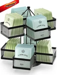 Vogwolth Tea Bag Organizer, Storage Holder Spinning Carousel 96 Black. Fixed Price $41.38.