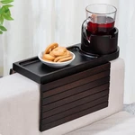 Couch Cup Holder For Armrests Over 4.9" Wide, Bamboo Tray With 360 .... Fixed Price $35.74.