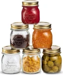 Bormioli Rocco Quattro Stagioni Set Of 6 Clear Mason Jars, 8.5 Oz. Fixed Price $25.99.