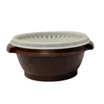Vintage Tupperware Servalier Brown Bowl With Sunburst Lid Usa *. Fixed Price $11.93.