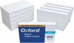 Blank Index Cards, 6 Inches, White, Packs Of 100 (40). Fixed Price $26.61.