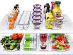 Sorbus Fridge Organizer Bins Set Of 8 Stackable Clear Refrigerator Storage Bpa. Fixed Price $96.24.