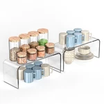 Clear Shelf Organizers, 2 Pack Risers Kitchen Cabinets, Spice R.... Fixed Price $33.76.