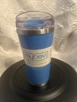 Mybevi 16 Ounce Blue Vacuum Insulated Double Wall Stainless Steel Tumbler. Fixed Price $15.95.
