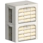 Fhsqx 2 Pack Clear Window Storage Bins Large Stackable Linen Fabric For. Fixed Price $89.58.