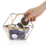 Elldoo Gold Glass Coffee Pods Holder, Large Capacity 14 Sided,. Fixed Price $34.27.