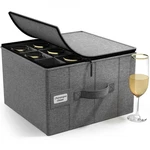 Sorbus China Storage Containers Dinnerware Organizer For Champagne Flute Glasses. Fixed Price $47.25.