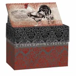 Cardinal Rooster Recipe Box. Fixed Price $18.33.