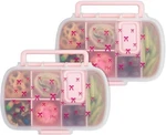2-PACK Bento Style Snack Boxes 7-COMPARTMENT Lunch Containers W/ Built-in Phone. Fixed Price $27.56.