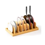 Bamboo Pot Lid Organizer Holder, Pan Draw... Fast Ship. Fixed Price $44.99.