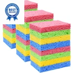 Yoleshy 24 Pack Kitchen Sponges Natural Cellulose Compressed Colourful. Fixed Price $22.31.