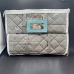 Quilted Flatware Storage Organizer Of Two Gray Closet Keeper. Fixed Price $24.99.