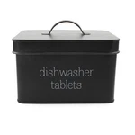 Enamelware Dishwasher Pod Holder, Black Tablet Container; Kitchen Storage Tin. Fixed Price $24.99.