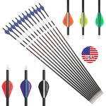 Carbon Arrows 31INCH SP300/400/500 12X ID6.2 Bow Hunting Archery Practice Target. Fixed Price $59.21.