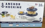 Anchor Hocking Round Food Storage Set, Sumgait, 7, 4, 2, Cup & Oz, 16 Piece. Fixed Price $37.99.