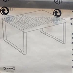 Ikea Variera Inserts Shelf White Floral Pattern 12.5"X 11"X6.125 New 601.366.23. Fixed Price $7.79.