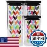 French Bull Ziggy 3-PIECE Set Plastic Bpa Leak-proof Cereal And Dry Food. Fixed Price $73.54.