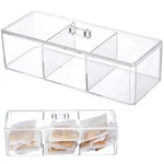 Unomor Tea Bag Organizer Box With Lid - Divided 23.3X9.5CM, Transparent. Fixed Price $22.71.