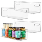 Primebox Plastic Food Storage 4 Pack Clear Container Bin With Handles. Fixed Price $79.37.