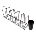 San Jamar Wireworks Cup And Lid Organizer 5 Stacks Straw Caddy For. Fixed Price $95.79.