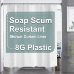 Amazerbath Plastic Shower Curtain, 72 X 65 Inches Peva Heavy Duty White Showe.... Fixed Price $23.72.
