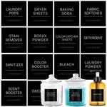 Laundry For JARS,14 Pcs Minimalist Room Sticker Labels,removab.... Fixed Price $13.56.