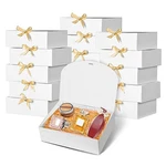 Elegant 12PACK White Gift Boxes With Lids, 12X9.8X3.1 Inch, Ribbon, Wedding, .... Fixed Price $32.58.