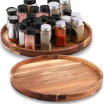 2 Pack 16 Inch Acacia Lazy Susan Turntable Organizer, Large Wooden Rotat.... Fixed Price $89.68.